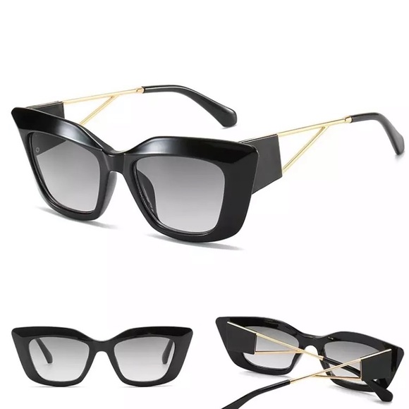 *Price Drop* Black Cat eye Gold Arm Sunglasses - Picture 4 of 4